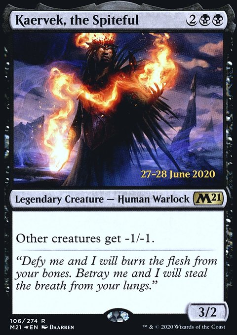 Kaervek, the Spiteful [Core Set 2021 Prerelease Promos]