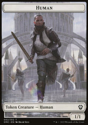 Human // Snake Double-Sided Token [Dominaria United Commander Tokens]