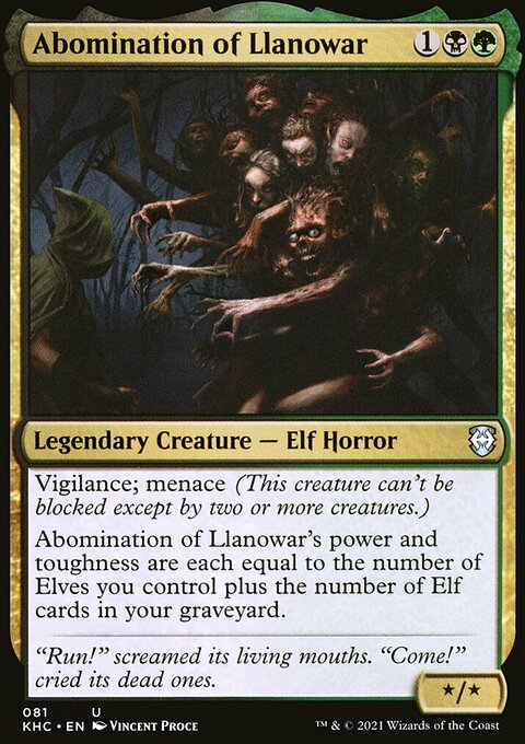 Abomination of Llanowar [Kaldheim Commander]