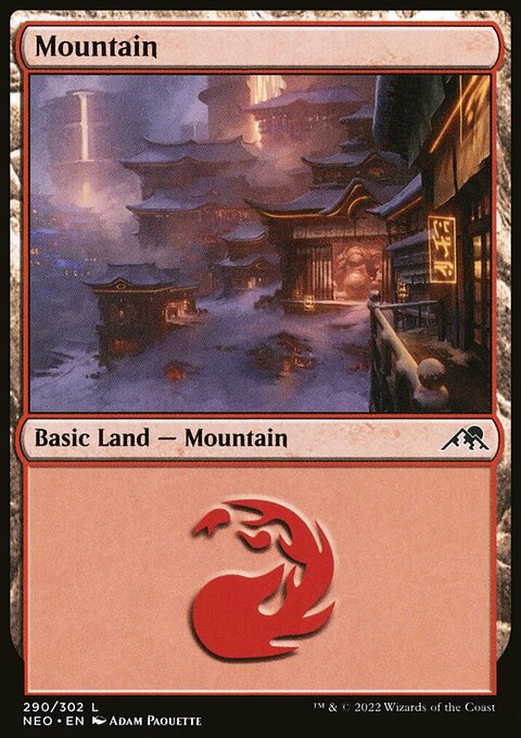Mountain (290) [Kamigawa: Neon Dynasty]