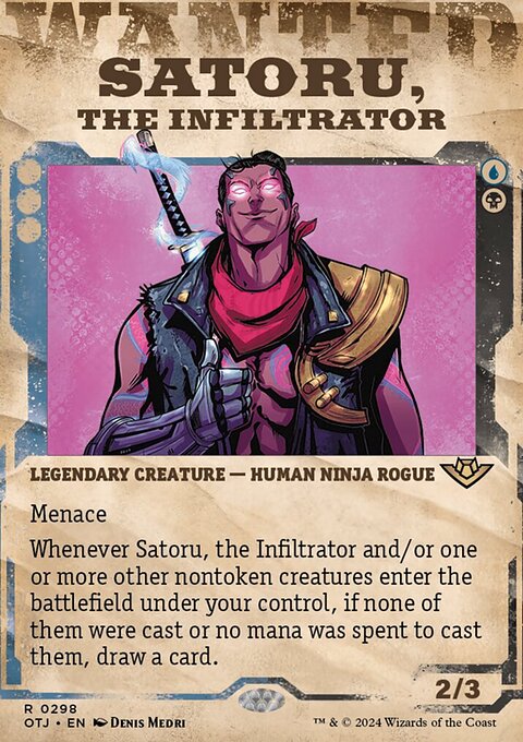 Satoru, the Infiltrator (Showcase) [Outlaws of Thunder Junction]