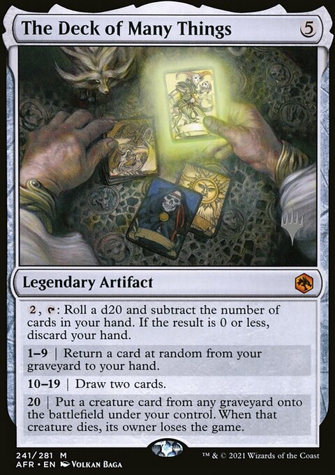 The Deck of Many Things (Promo Pack) [Dungeons & Dragons: Adventures in the Forgotten Realms Promos]