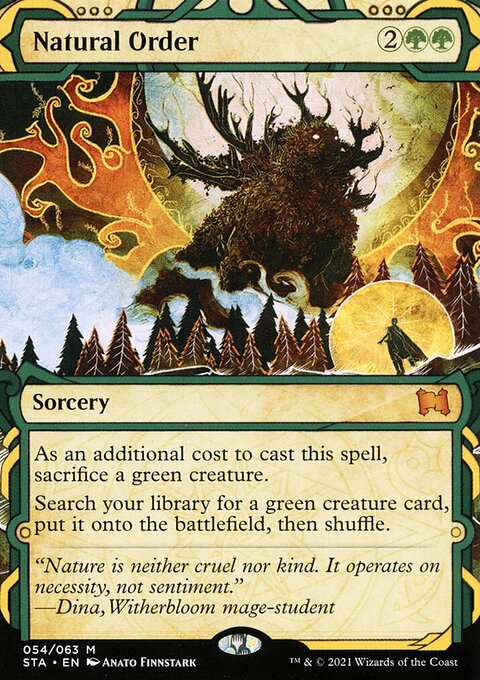 Natural Order (Foil Etched) [Strixhaven: School of Mages Mystical Archive]