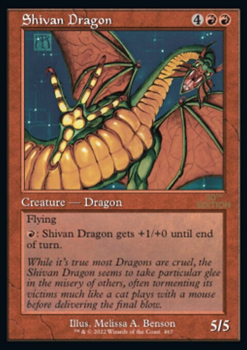 Shivan Dragon (Retro) [30th Anniversary Edition]