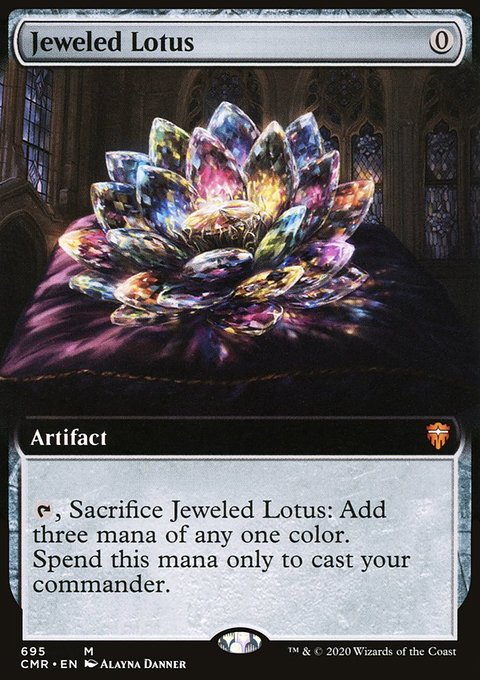 Jeweled Lotus (Extended Art) [Commander Legends]
