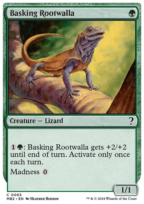 Basking Rootwalla (White Border) [Mystery Booster 2]