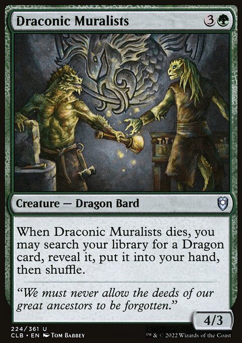 Draconic Muralists [Commander Legends: Battle for Baldur's Gate]