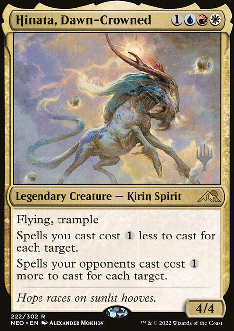 Hinata, Dawn-Crowned [Kamigawa: Neon Dynasty Prerelease Promos]