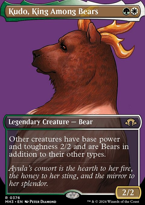 Kudo, King Among Bears (Borderless) [Modern Horizons 3]