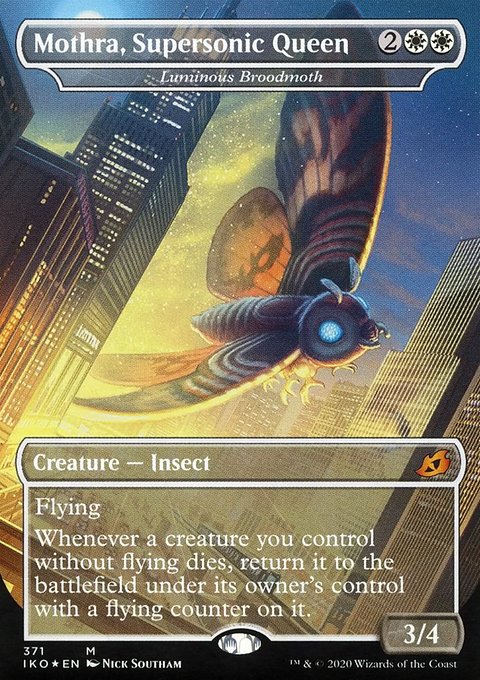 Luminous Broodmoth - Mothra, Supersonic Queen (Godzilla Series) [Ikoria: Lair of Behemoths]