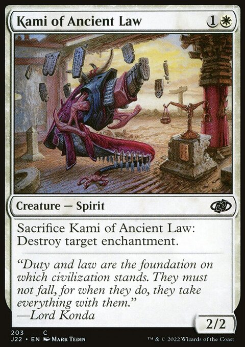 Kami of Ancient Law [Jumpstart 2022]