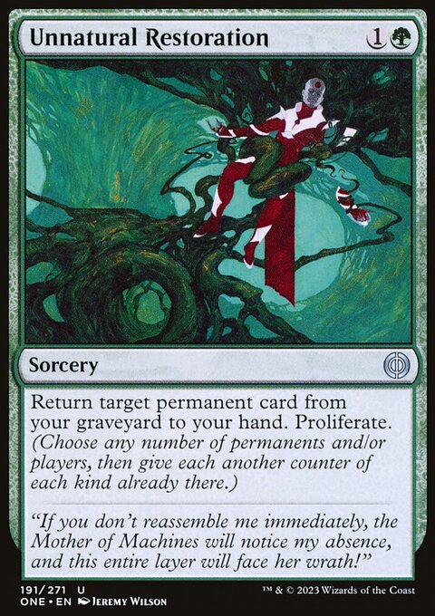 Unnatural Restoration [Phyrexia: All Will Be One]