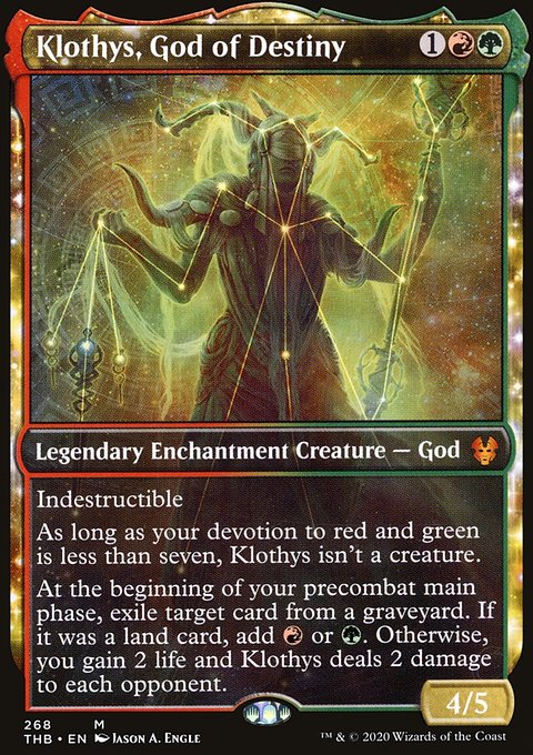 Klothys, God of Destiny (Showcase) [Theros Beyond Death]