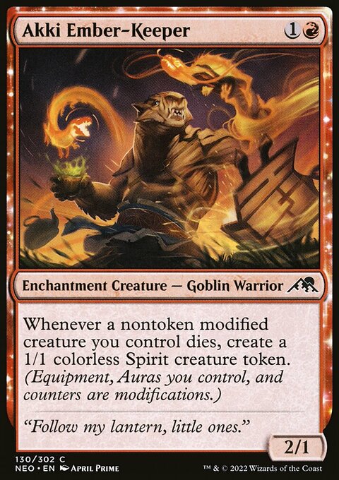 Akki Ember-Keeper [Kamigawa: Neon Dynasty]