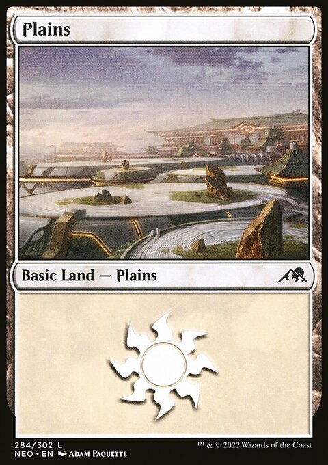 Plains (284) [Kamigawa: Neon Dynasty]