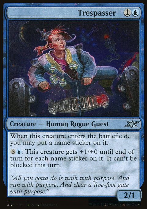 _____ _____ _____ Trespasser (Galaxy Foil) [Unfinity]