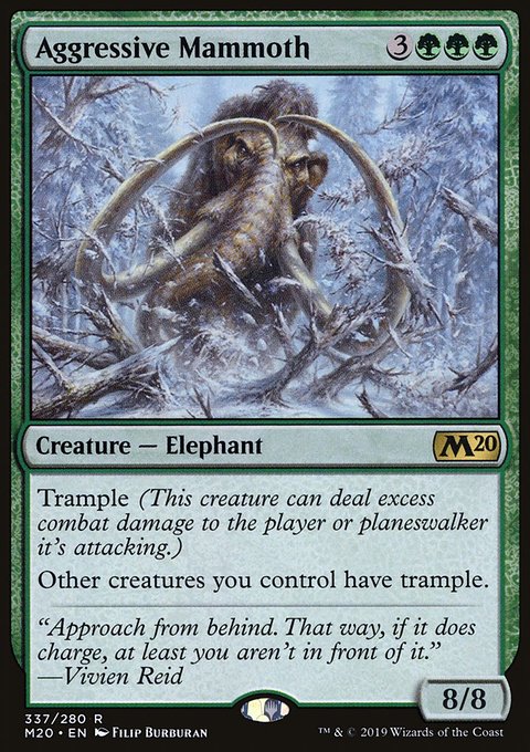 Aggressive Mammoth [Core Set 2020]