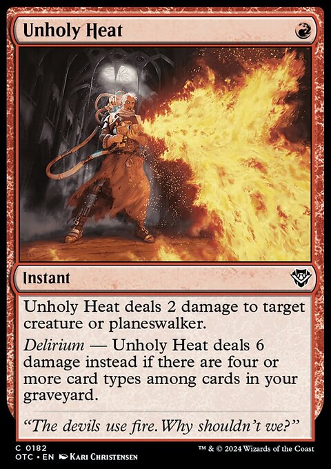 Unholy Heat [Outlaws of Thunder Junction Commander]