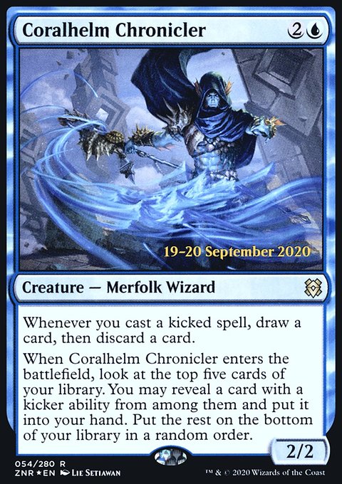 Coralhelm Chronicler [Zendikar Rising Prerelease Promos]