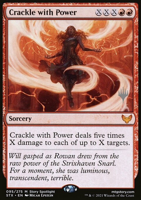 Crackle with Power (Promo Pack) [Strixhaven: School of Mages Promos]