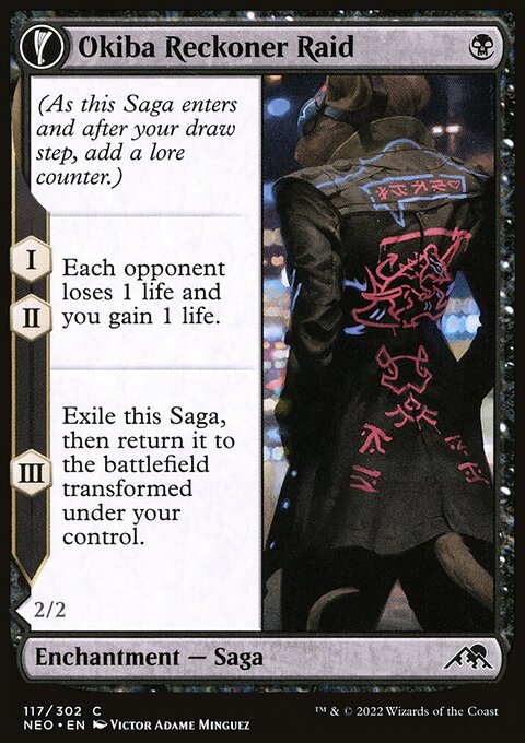 Okiba Reckoner Raid // Nezumi Road Captain [Kamigawa: Neon Dynasty]