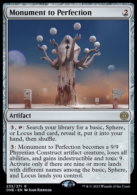 Monument to Perfection [Phyrexia: All Will Be One Prerelease Promos]