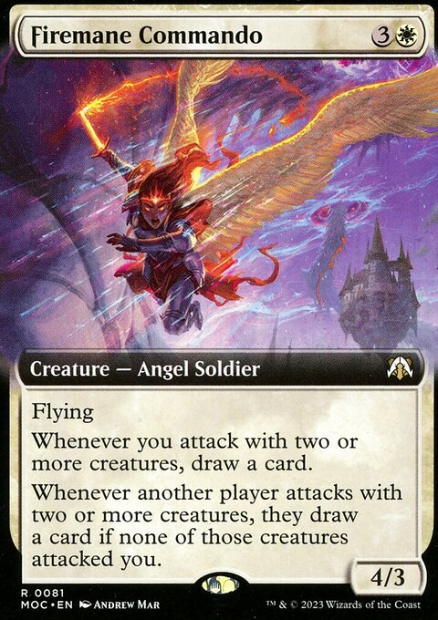 Firemane Commando (Extended Art) [March of the Machine Commander]