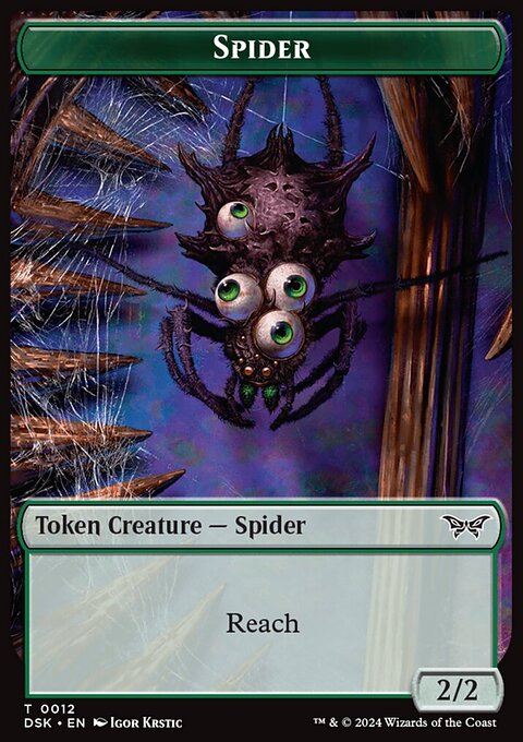 Spider Token [Duskmourn: House of Horror Tokens]