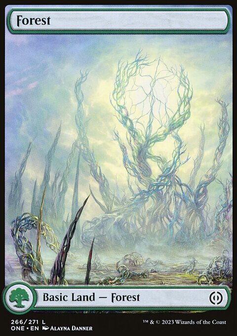Forest (266) (Full-Art) [Phyrexia: All Will Be One]