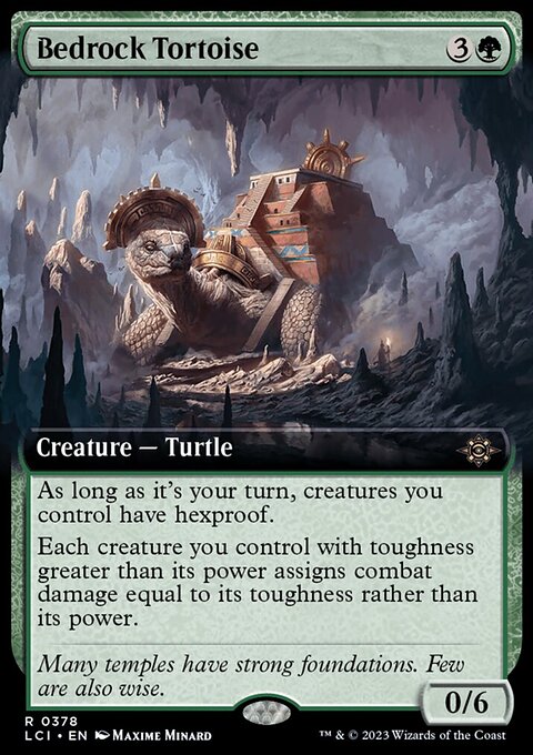 Bedrock Tortoise (Extended Art) [The Lost Caverns of Ixalan]