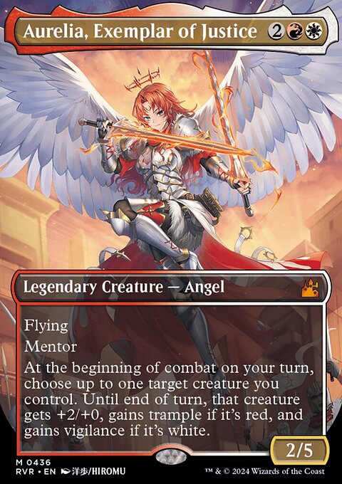 Aurelia, Exemplar of Justice (Anime Borderless) [Ravnica Remastered]