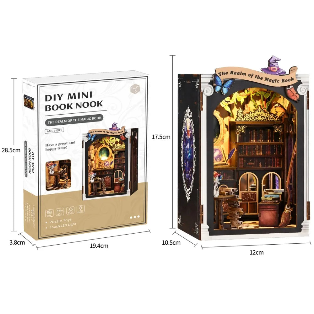 Realm of the Magic Book DIY Mini Book Nook 3D Puzzle [AM01-003]