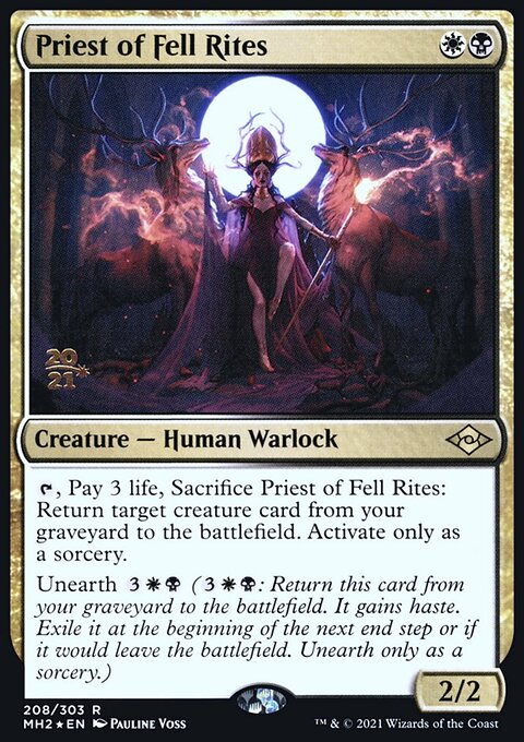 Priest of Fell Rites [Modern Horizons 2 Prerelease Promos]
