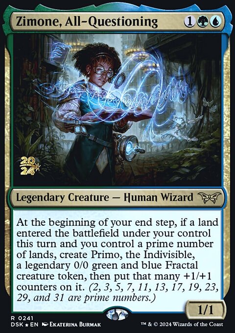 Zimone, All-Questioning [Duskmourn: House of Horror Prerelease Promos]