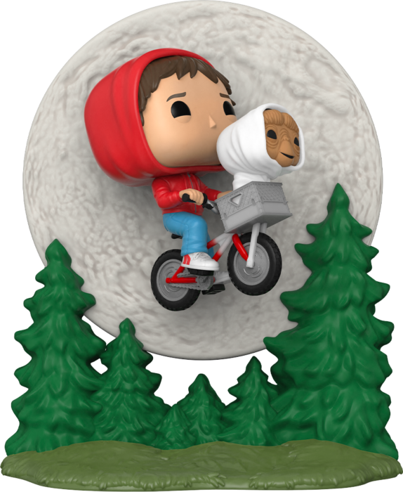 Elliott & E.T. Flying Over Moon (Glow in the Dark) #1259 E.T. The Extra-Terrestrial Pop! Vinyl