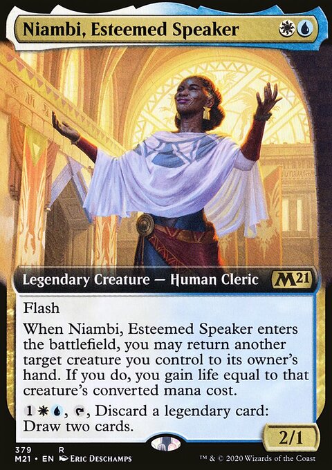 Niambi, Esteemed Speaker (Extended Art) [Core Set 2021]