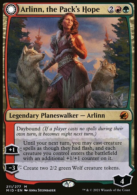 Arlinn, the Pack's Hope // Arlinn, the Moon's Fury [Innistrad: Midnight Hunt]