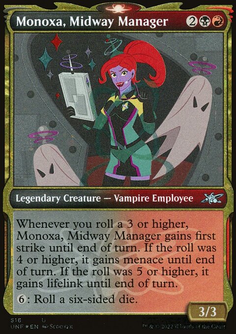 Monoxa, Midway Manager (Showcase) (Galaxy Foil) [Unfinity]