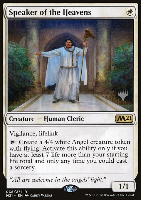 Speaker of the Heavens [Core Set 2021 Prerelease Promos]