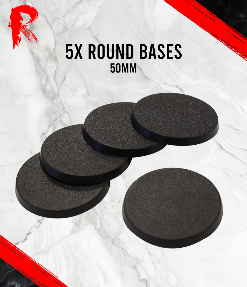 Ronin Games - 5 x 50mm Round Bases