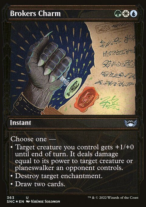 Brokers Charm (Showcase Golden Age Gilded Foil) [Streets of New Capenna]
