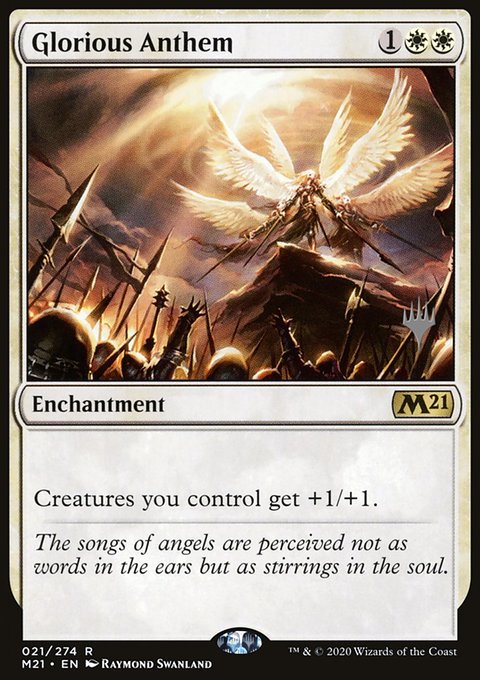 Glorious Anthem (Promo Pack) [Core Set 2021 Promos]