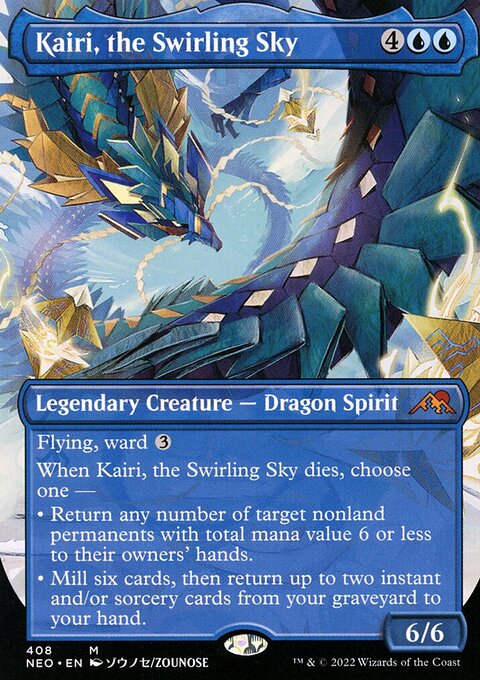 Kairi, the Swirling Sky (Borderless Alternate Art) [Kamigawa: Neon Dynasty]