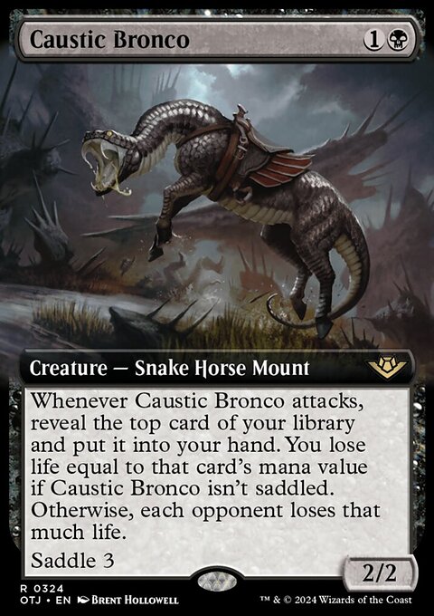 Caustic Bronco (Extended Art) [Outlaws of Thunder Junction]