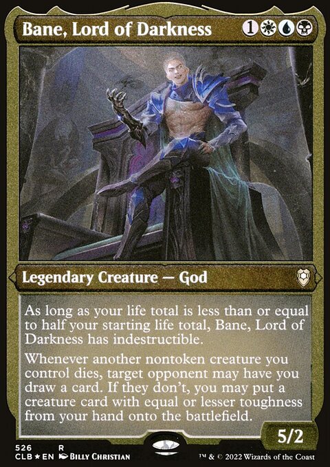 Bane, Lord of Darkness (Foil Etched) [Commander Legends: Battle for Baldur's Gate]