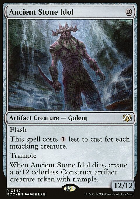 Ancient Stone Idol [March of the Machine Commander]
