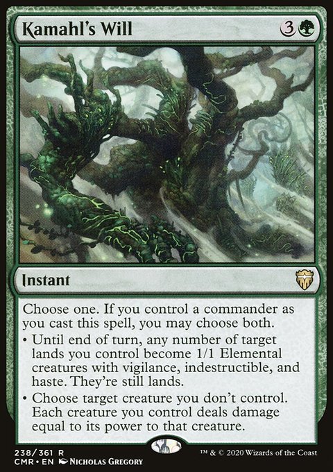 Kamahl's Will [Commander Legends]