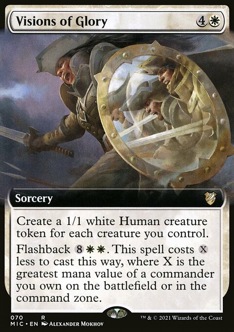 Visions of Glory (Extended Art) [Innistrad: Midnight Hunt Commander]