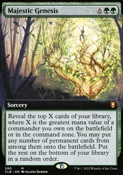 Majestic Genesis (Extended Art) [Commander Legends: Battle for Baldur's Gate]