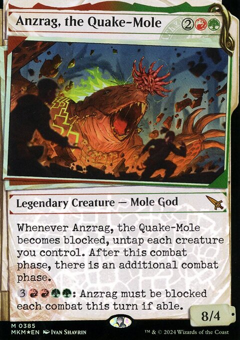 Anzrag, the Quake-Mole (Showcase) (Invisible Ink) [Murders at Karlov Manor]